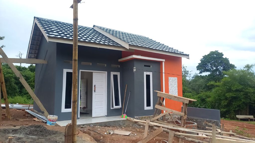 foto tampak rumah tipe 36 perumahan PUTRI RESIDENCE