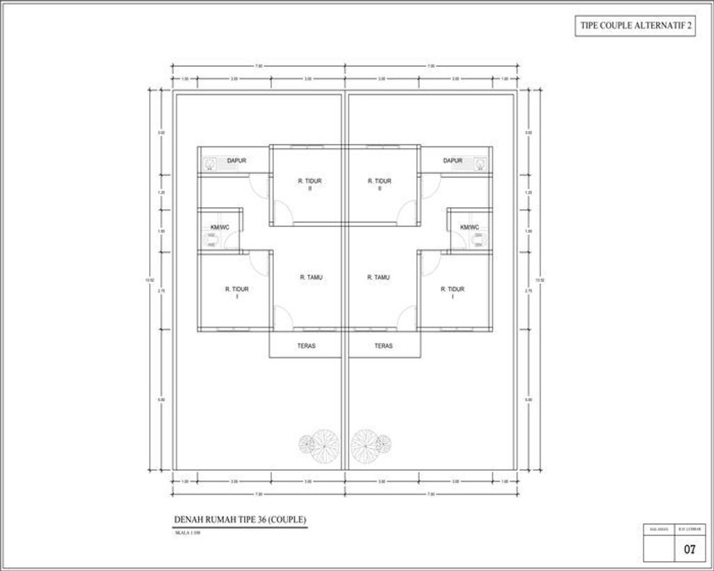 foto denah rumah tipe 36 perumahan ANNORA RESIDENCE TAHAP-2