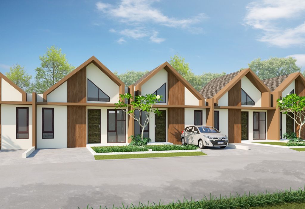 foto tampak rumah tipe 36/72 perumahan GOLDEN CIBITUNG 3