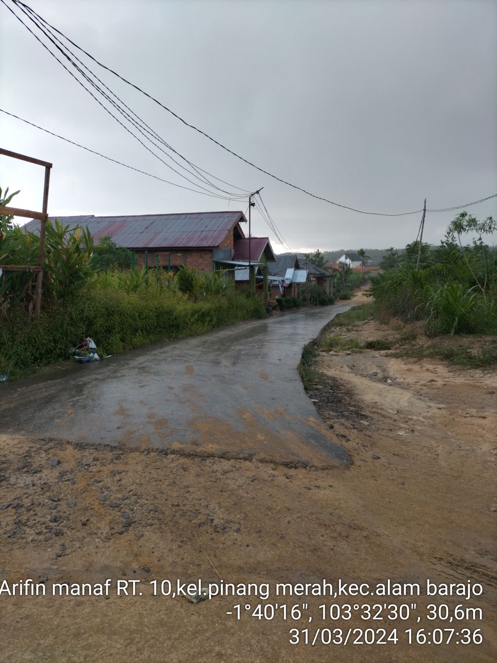 foto gerbang perumahan AQIRAH LAND