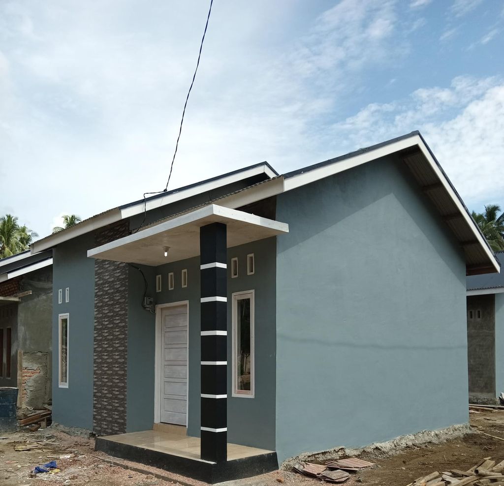 foto tampak rumah tipe 36 perumahan Munir Residence