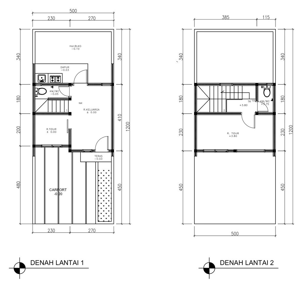 foto denah rumah tipe 41 Compact High Ceiling 2KT (488) perumahan G-Land Ciwastra Park 2