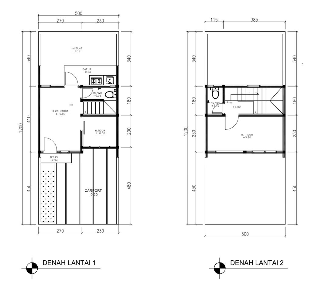 foto denah rumah tipe 41 Compact High Ceiling 2KT (489) perumahan G-Land Ciwastra Park 2