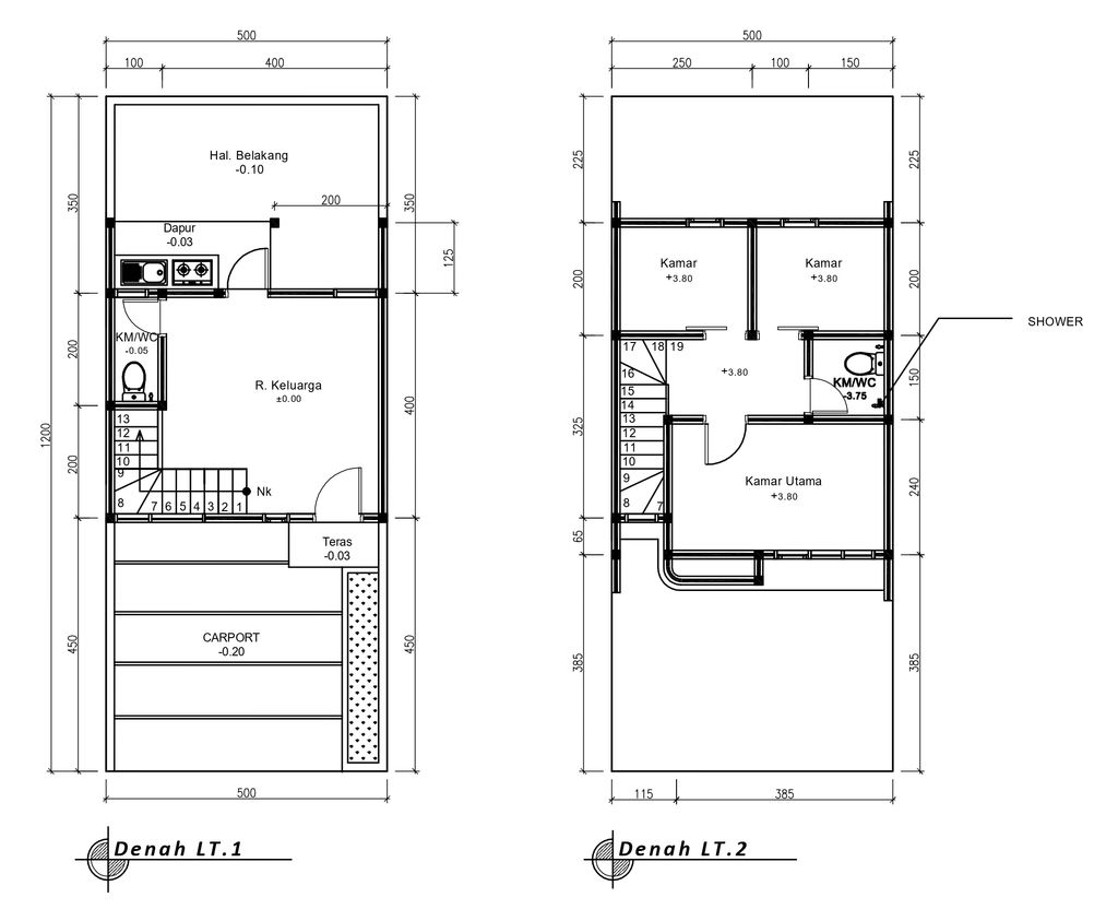 foto denah rumah tipe 50 Compact High Ceiling 3KT (551) perumahan G-Land Ciwastra Park 2