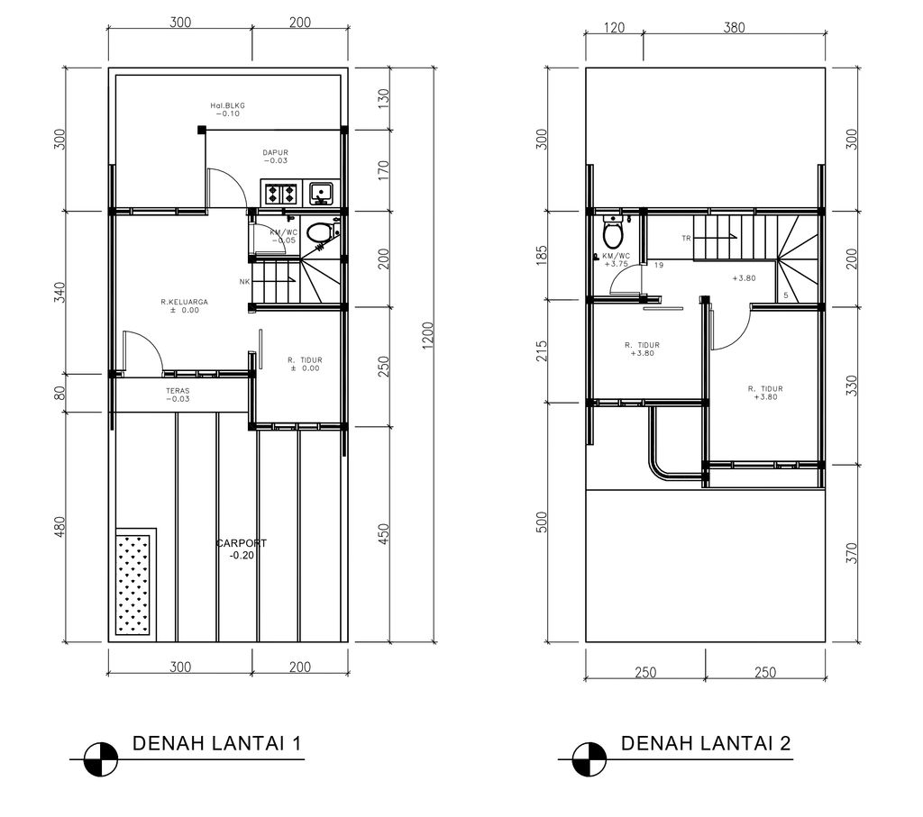 foto denah rumah tipe 43 Compact High Ceiling 3KT (479) perumahan G-Land Ciwastra Park 2