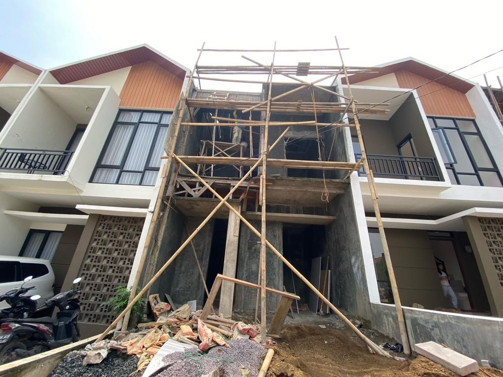 foto tampak rumah tipe 55 Superimposed (489) perumahan G-Land Padalarang Residence 3