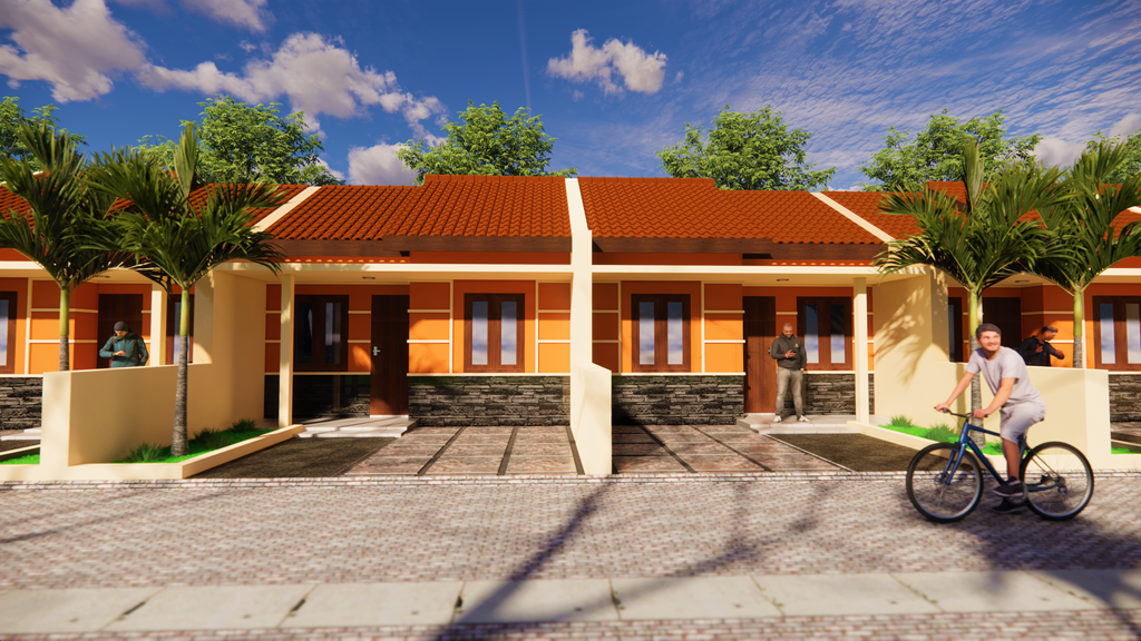 foto tampak rumah tipe 36/79m² perumahan Perumahan Cahaya Caruban