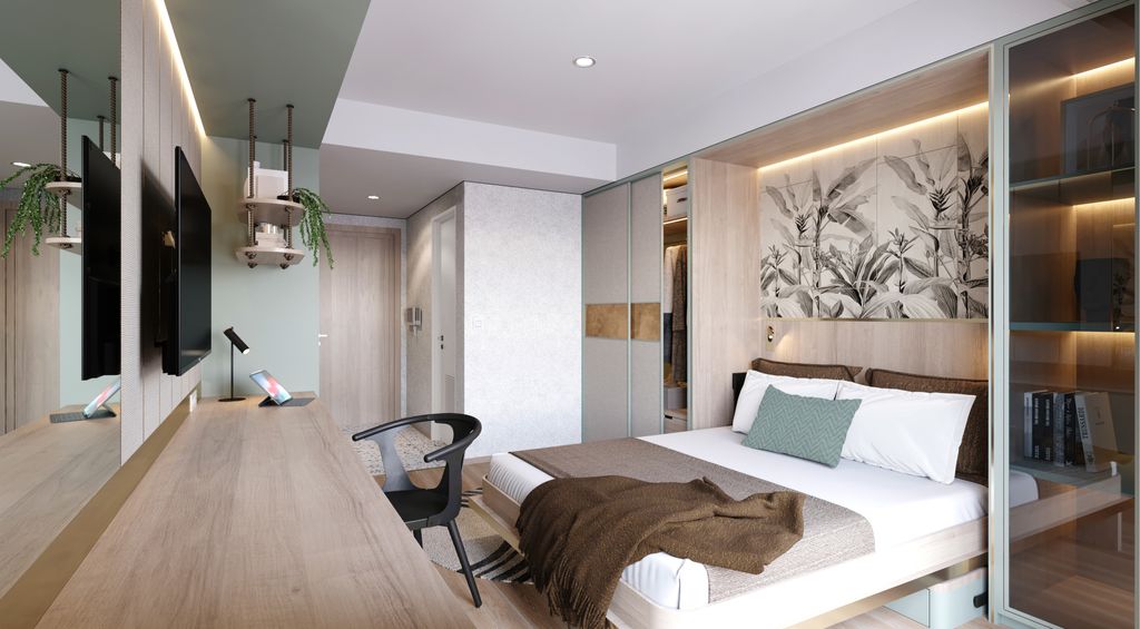 foto tampak rumah tipe Studio B perumahan APARTEMEN ANWA RESIDENCE