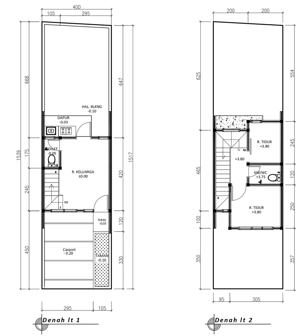 foto denah rumah tipe 41 Compact High Ceiling 2KT (466) perumahan G-Land Ciwastra Park