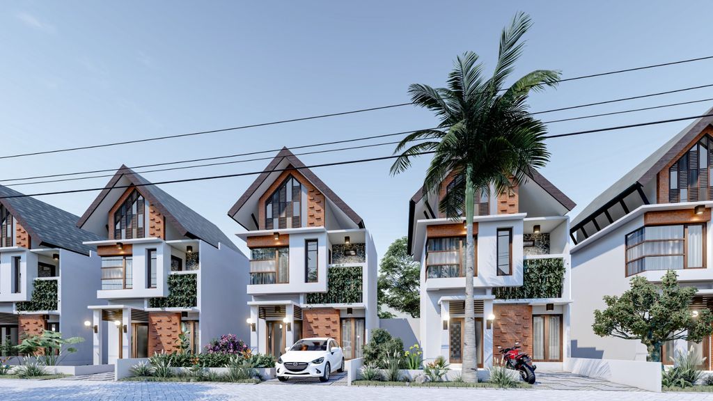 foto tampak rumah tipe BOULEVARD 31 perumahan Jawara Land