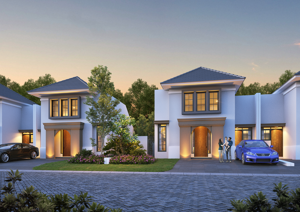 foto tampak rumah tipe Permai 4 Blv perumahan CITRAINDAH CITY BUKIT PERMAI