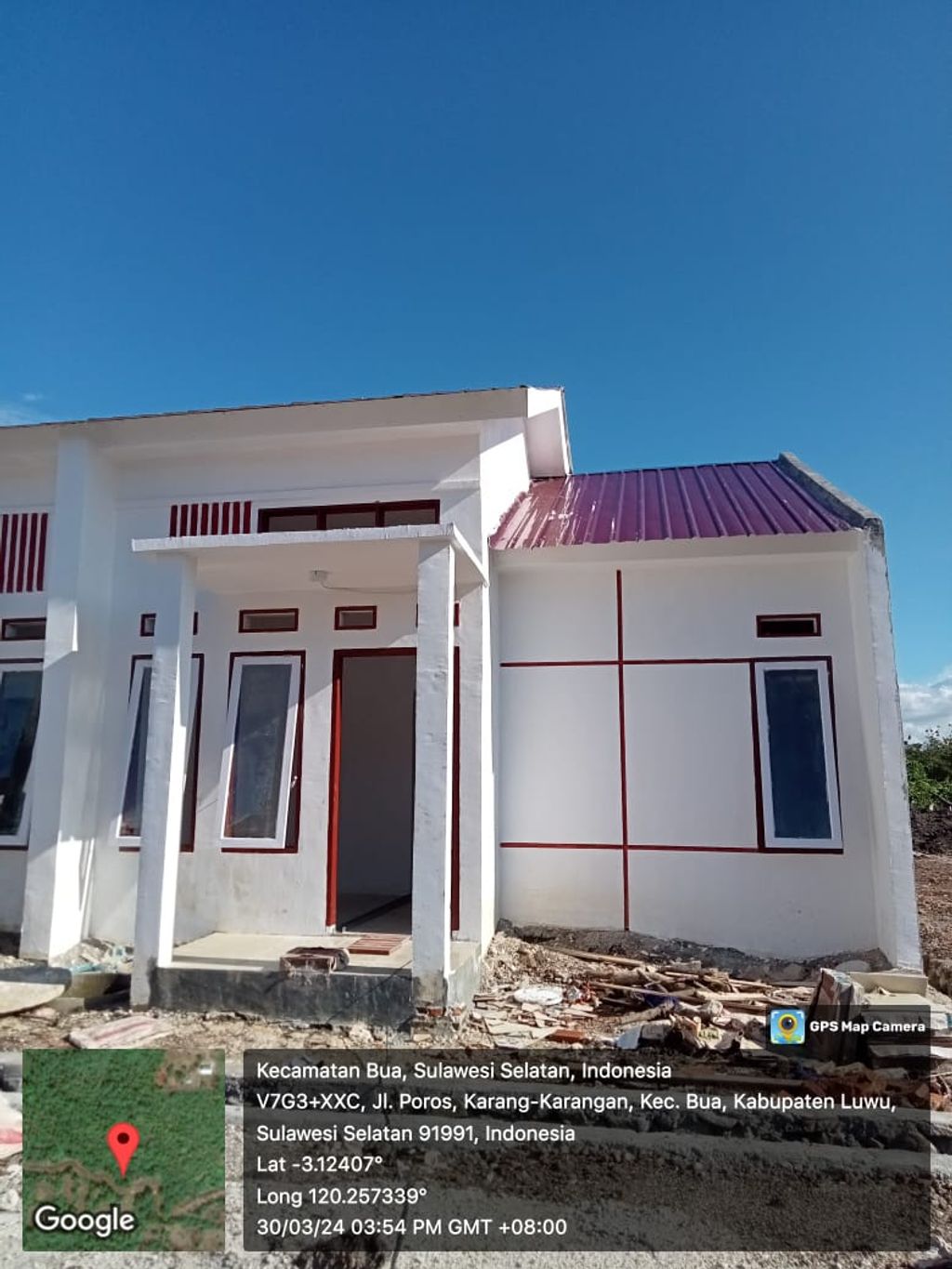 foto tampak rumah tipe 36 perumahan HARMONI KARANG-KARANGAN