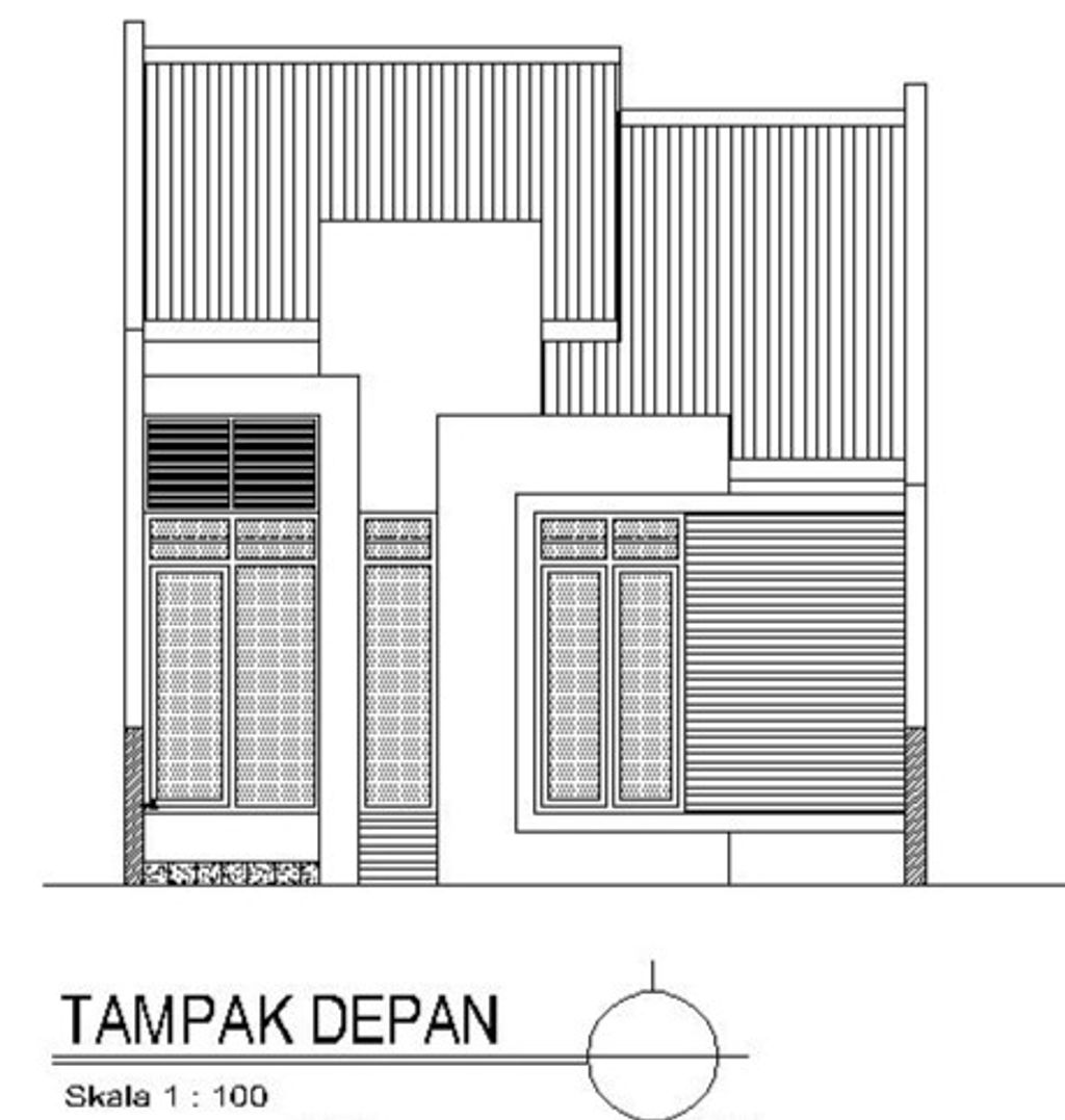 foto tampak rumah tipe OLEANDER perumahan CENDANA RESIDENCE