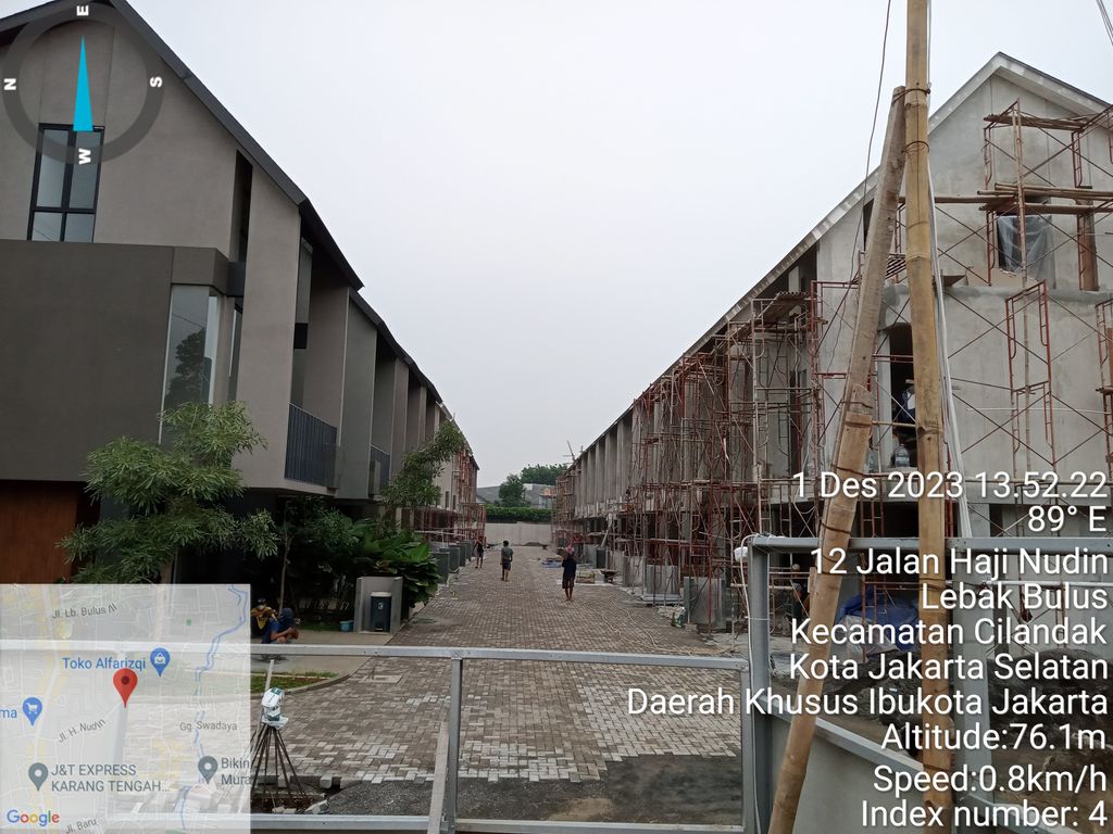 foto tampak rumah tipe 141/72 perumahan Cavana Javateak Land