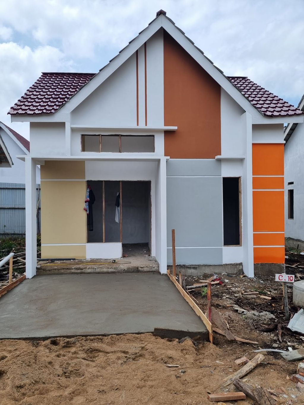 foto tampak rumah tipe 36 (2024) perumahan Galaxy Residence