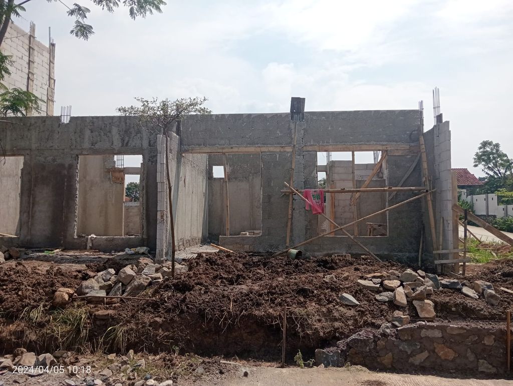 foto tampak rumah tipe 60 Compact High Ceiling 3KT (709) perumahan G-Land Katapang Residence 1