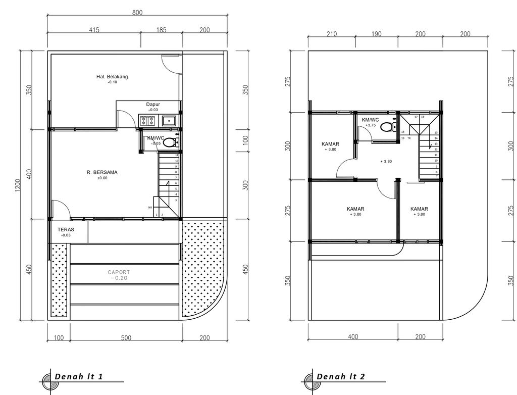 foto denah rumah tipe 60 Compact High Ceiling 3KT (709) perumahan G-Land Katapang Residence 1