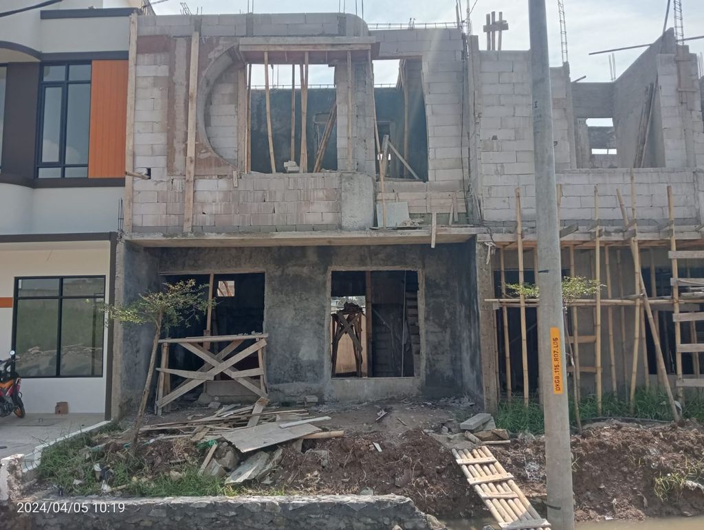foto tampak rumah tipe 60 Compact High Ceiling (556) perumahan G-Land Katapang Residence 1