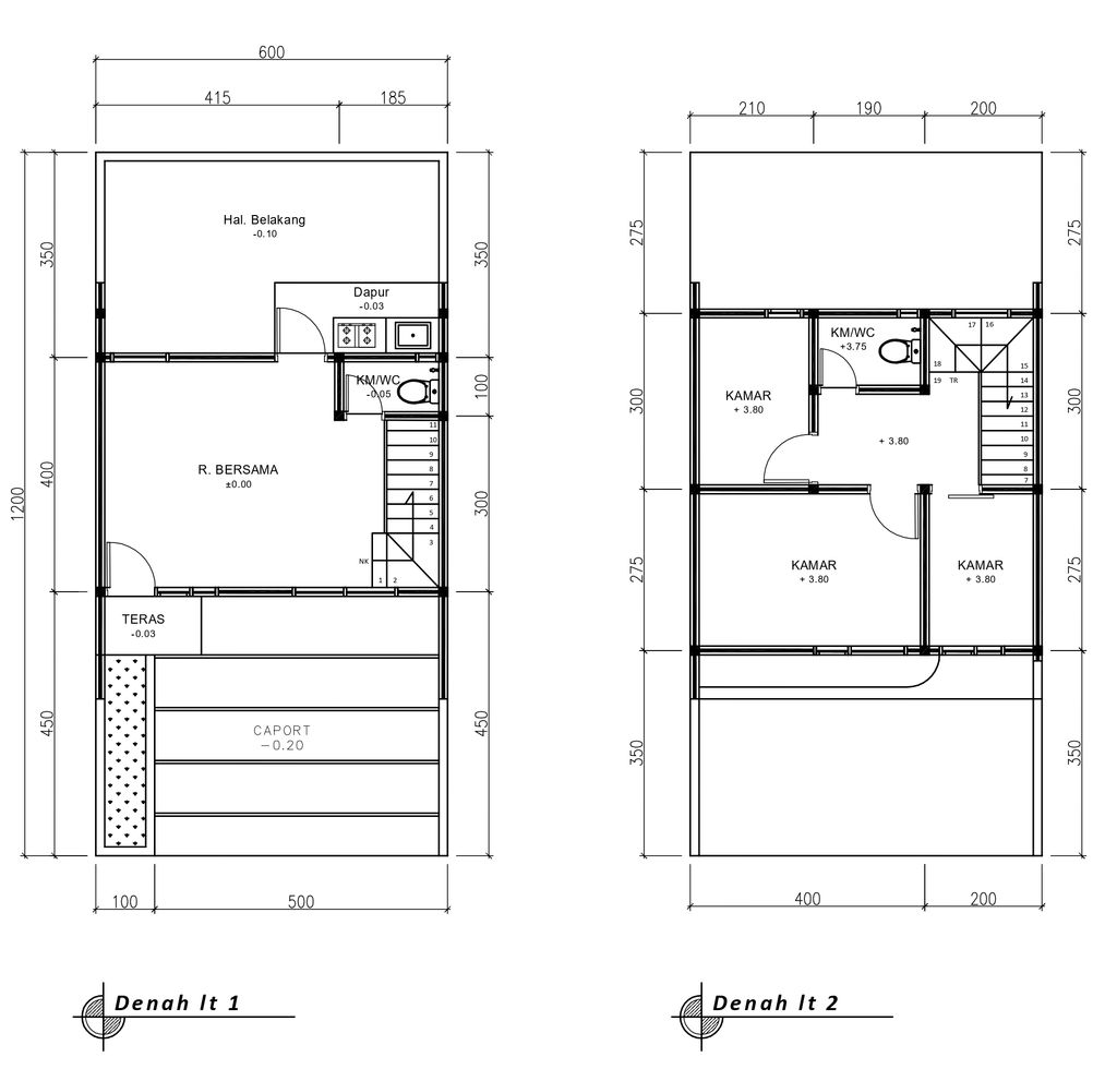 foto denah rumah tipe 60 Compact High Ceiling (556) perumahan G-Land Katapang Residence 1