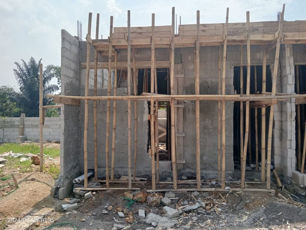 foto tampak rumah tipe 50 Compact High Ceiling 3KT (482) perumahan G-Land Katapang Residence 1