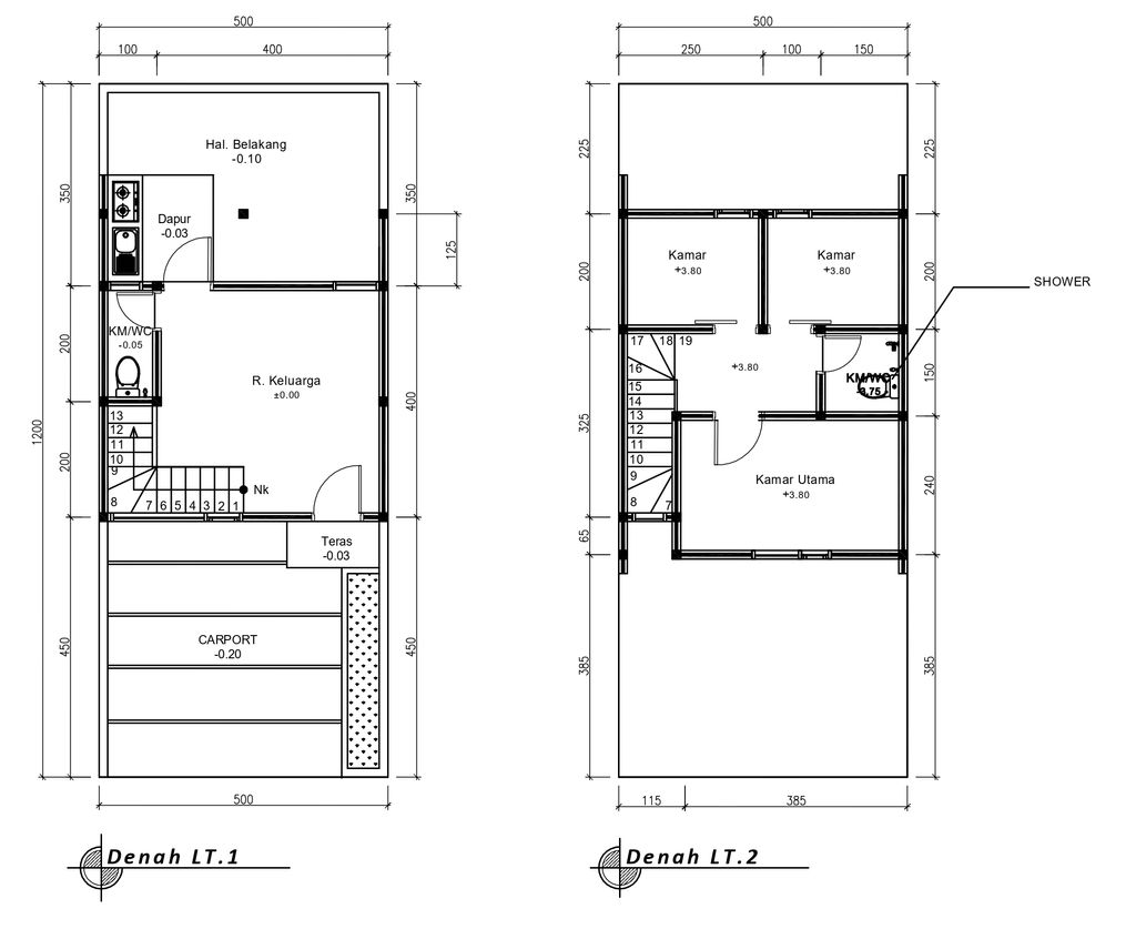foto denah rumah tipe 50 Compact High Ceiling 3KT (482) perumahan G-Land Katapang Residence 1