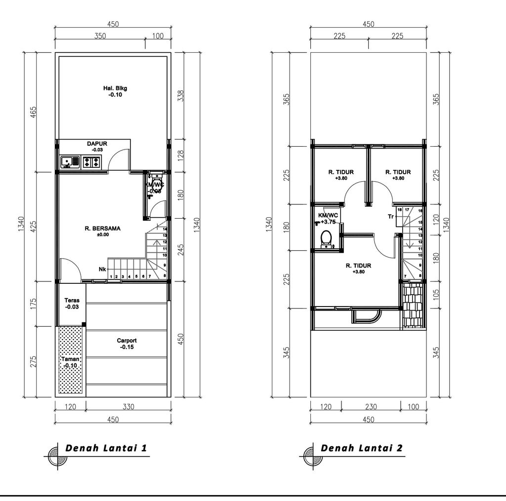 foto denah rumah tipe 50 Compact (537) perumahan G-Land Ciwastra Park 2