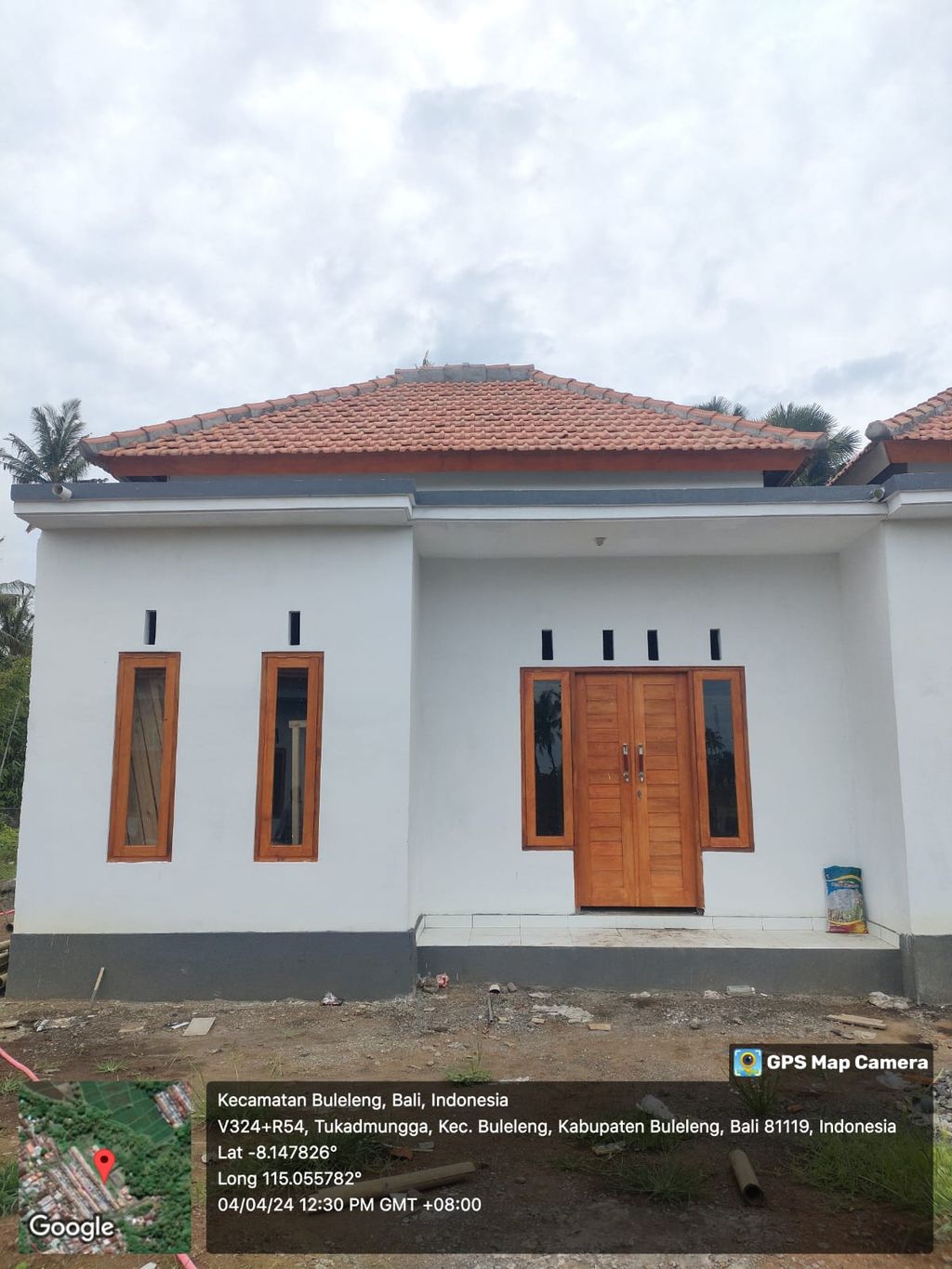 foto tampak rumah tipe 30 perumahan Perum Green Harmony Tukadmungga