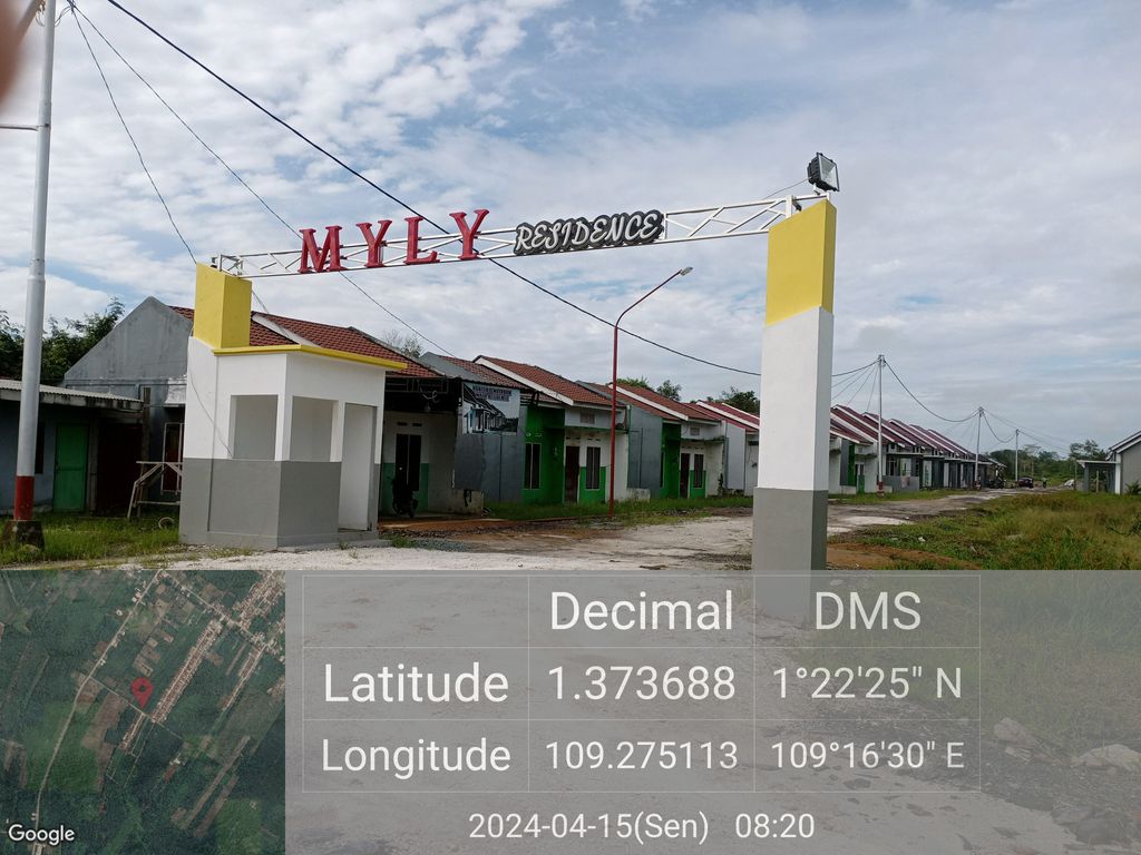 foto gerbang perumahan Myly Residence