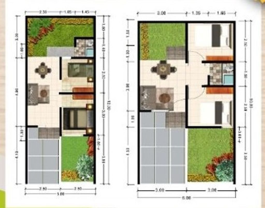 foto denah rumah tipe SUBSIDI 166 perumahan Bukit Mas Residence Tahap 2