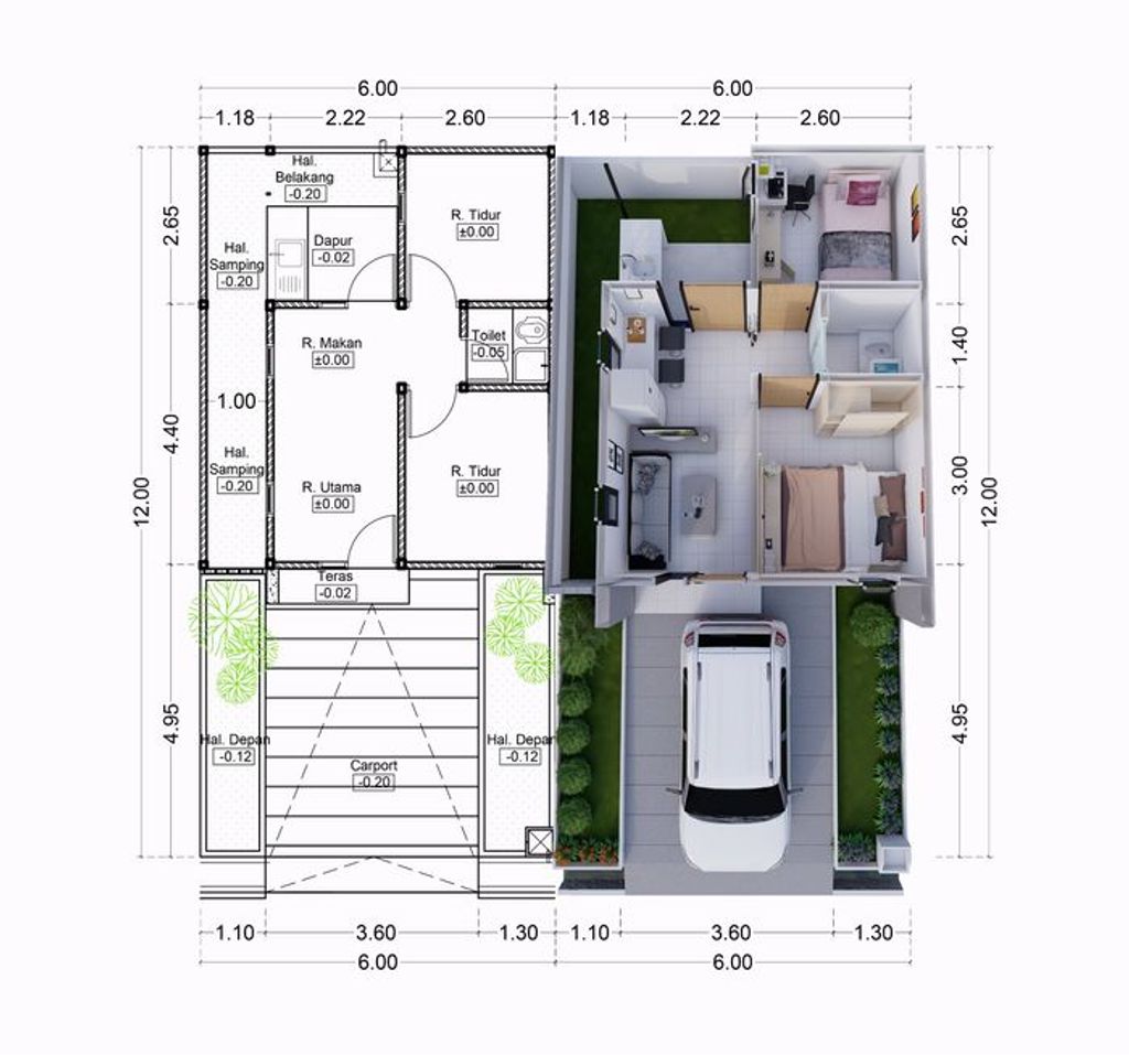 foto denah rumah tipe 31/72 Per 1 Januari 2024 (181) perumahan SANGGAR INDAH PALASTRI