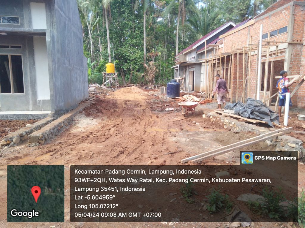 foto tampak rumah tipe 36/72 perumahan Villa Sakti Residence 4