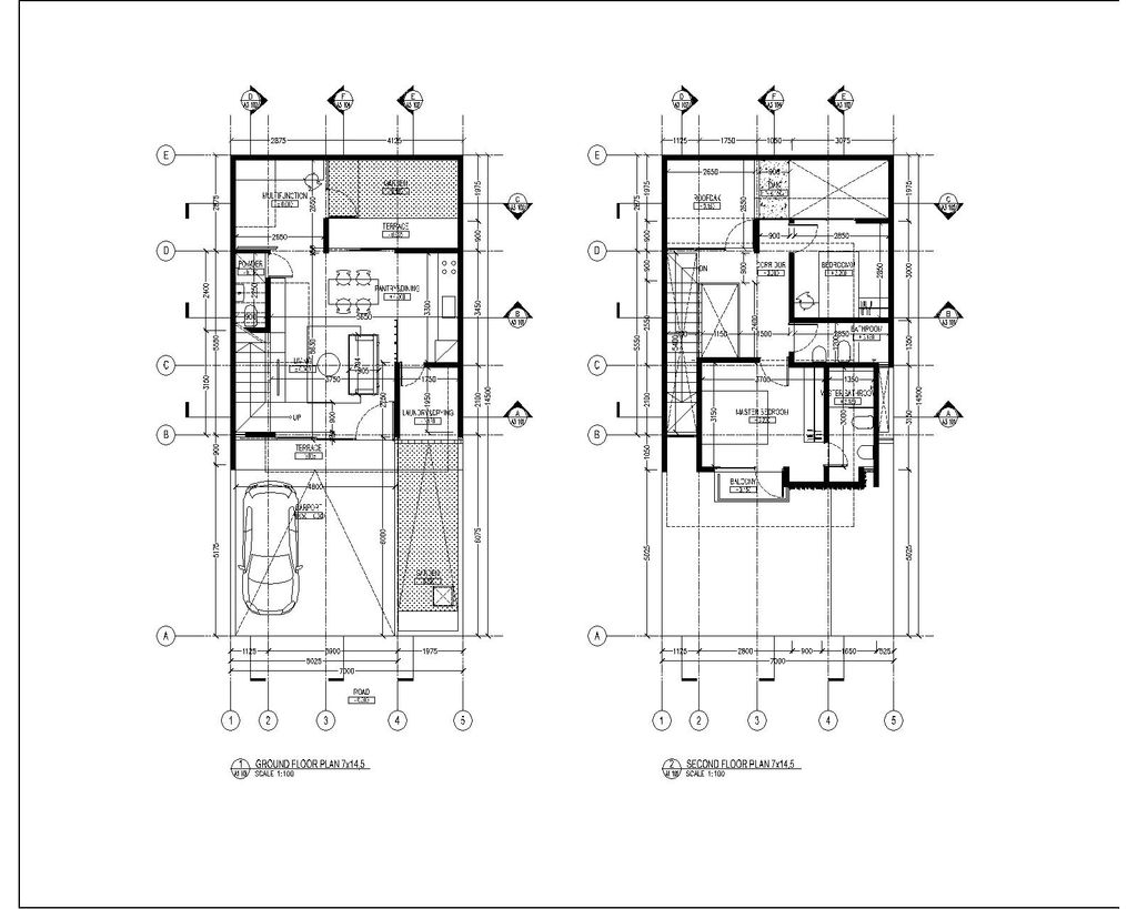 foto denah rumah tipe HAMPTON B perumahan CENTRAL PARK JUANDA THE SOUTH