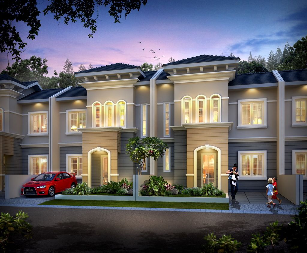 foto tampak rumah tipe RE 69/207 perumahan Harvest City