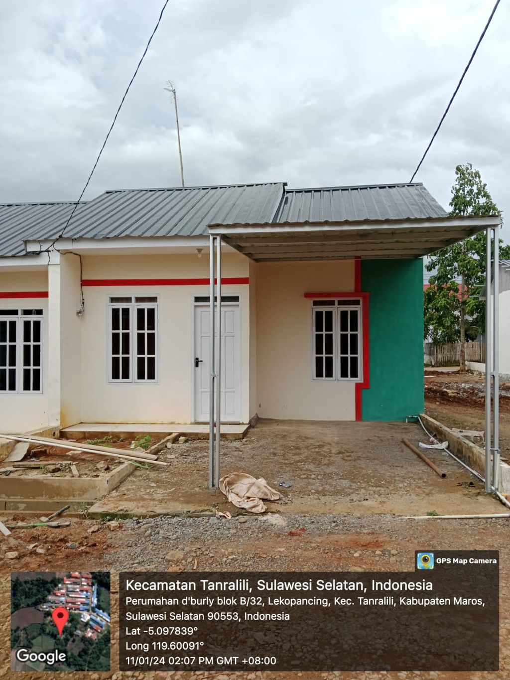 foto tampak rumah tipe 36/78 perumahan PERUMAHAN D'BURLY