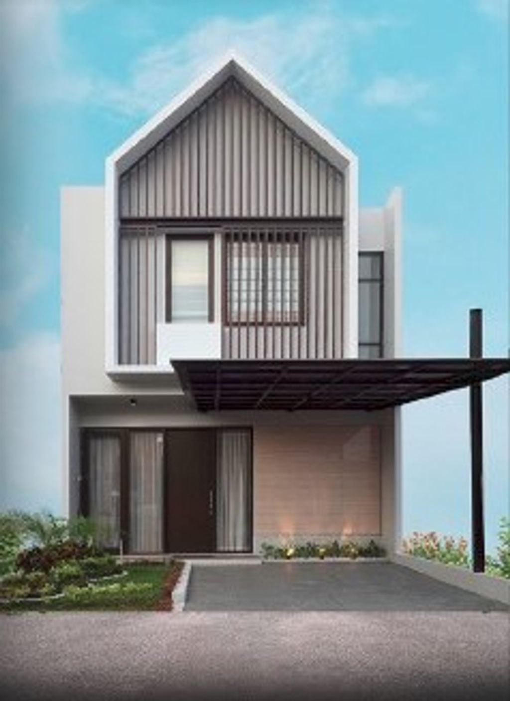 foto tampak rumah tipe BROOKLYN perumahan The City Manado