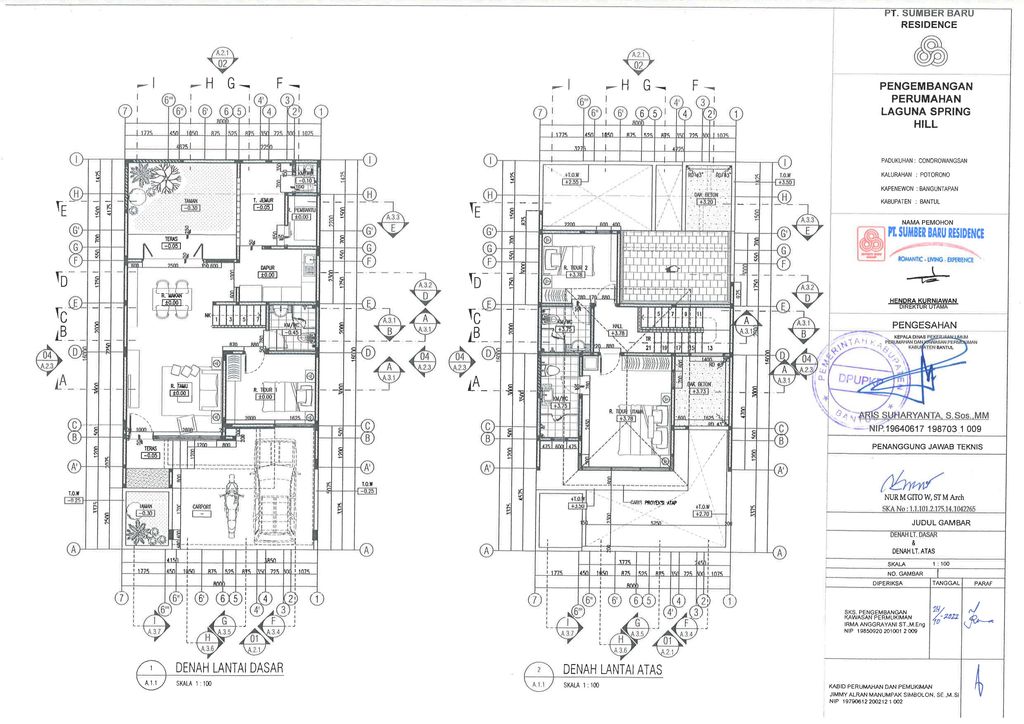 foto denah rumah tipe new casablanca 6 perumahan Laguna Spring Hill 2