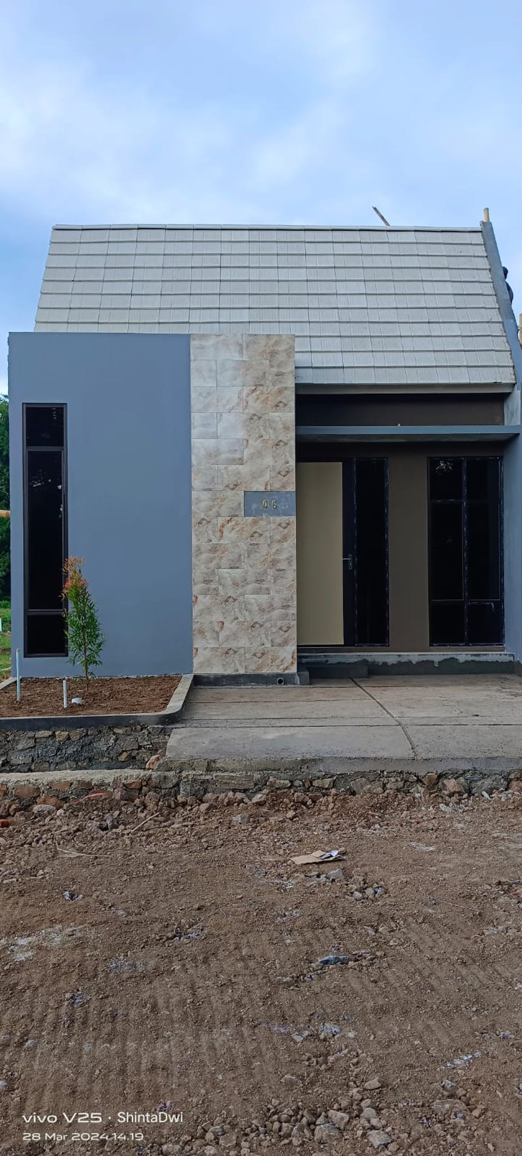 foto tampak rumah tipe 30 perumahan Villa Bintaro Asri Tahap III