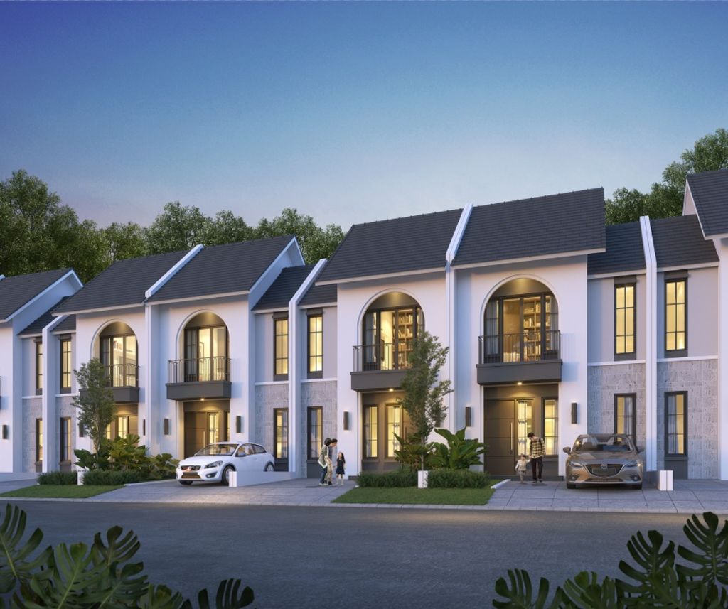 foto tampak rumah tipe B-75-90-T perumahan CITRAGRAND CIBUBUR CBD/CITRAGRAND 2 ( CLUSTER BRUNNERA tahap 1)