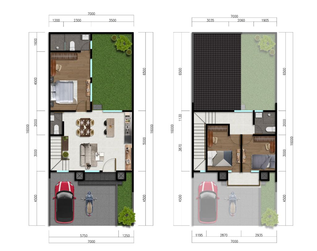 foto denah rumah tipe B-95-112 perumahan CITRAGRAND CIBUBUR CBD/CITRAGRAND 2 ( CLUSTER BRUNNERA tahap 1)