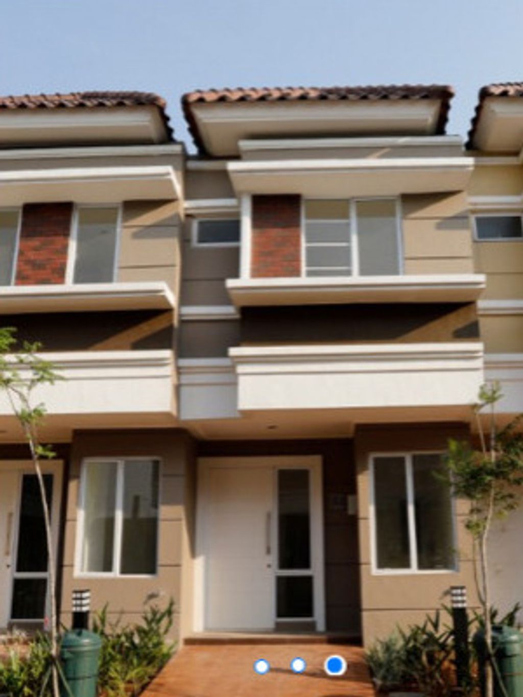 foto tampak rumah tipe ALTON/92 perumahan CLUSTER AMARILLO VILLAGE