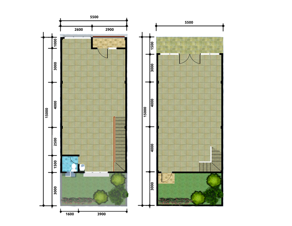 foto denah rumah tipe 82,5/127 perumahan Sentul Alaya