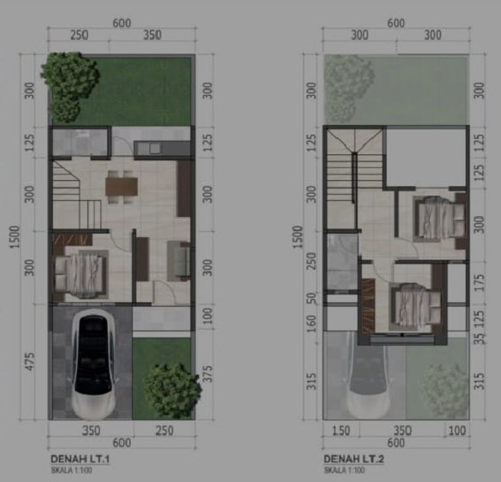foto denah rumah tipe ADAMITE perumahan CITRASUN GARDEN SEMARANG