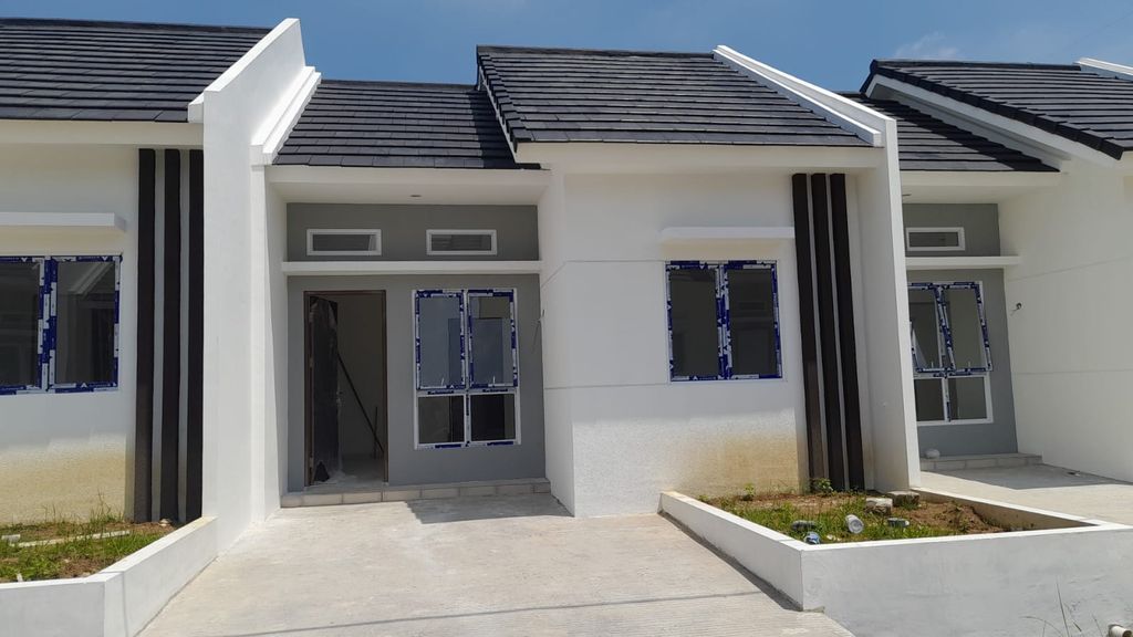 foto tampak rumah tipe A Blok G No 14 perumahan Graha Mirai