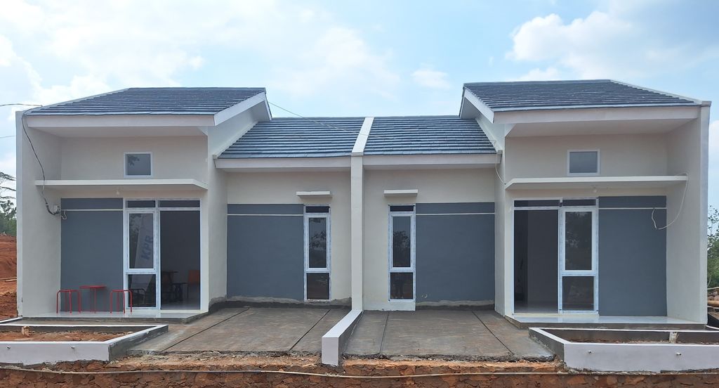 foto tampak rumah tipe SUBSIDI perumahan PESONA PATROL VILLAGE