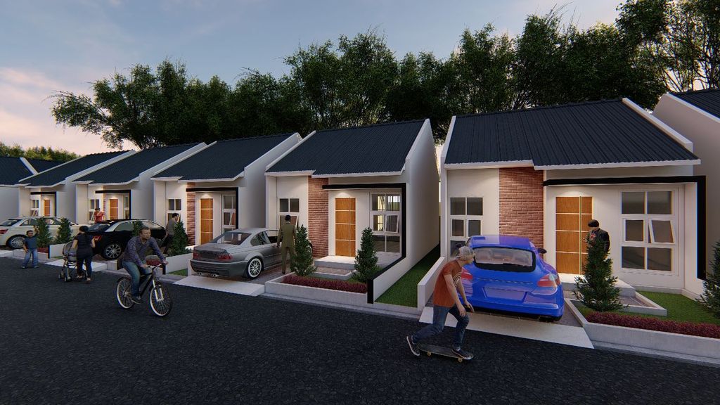 foto tampak rumah tipe 36 perumahan GRAND MUTIARA TANJUNG MORAWA TAHAP 4