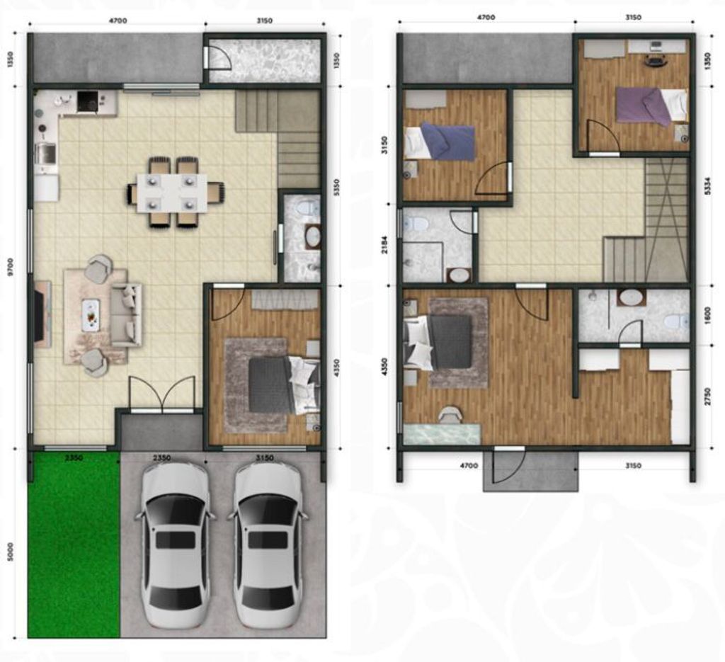 foto denah rumah tipe F perumahan Perumahan Kemangi Residence