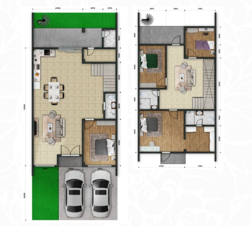 foto denah rumah tipe D4 perumahan Perumahan Kemangi Residence