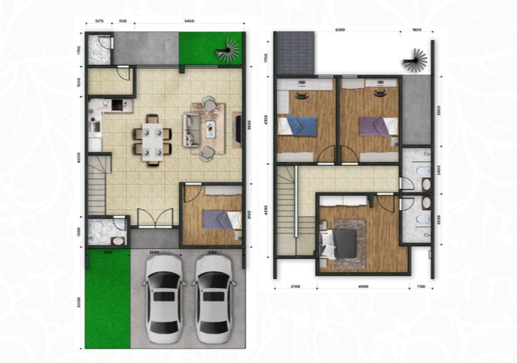 foto denah rumah tipe A7 perumahan Perumahan Kemangi Residence