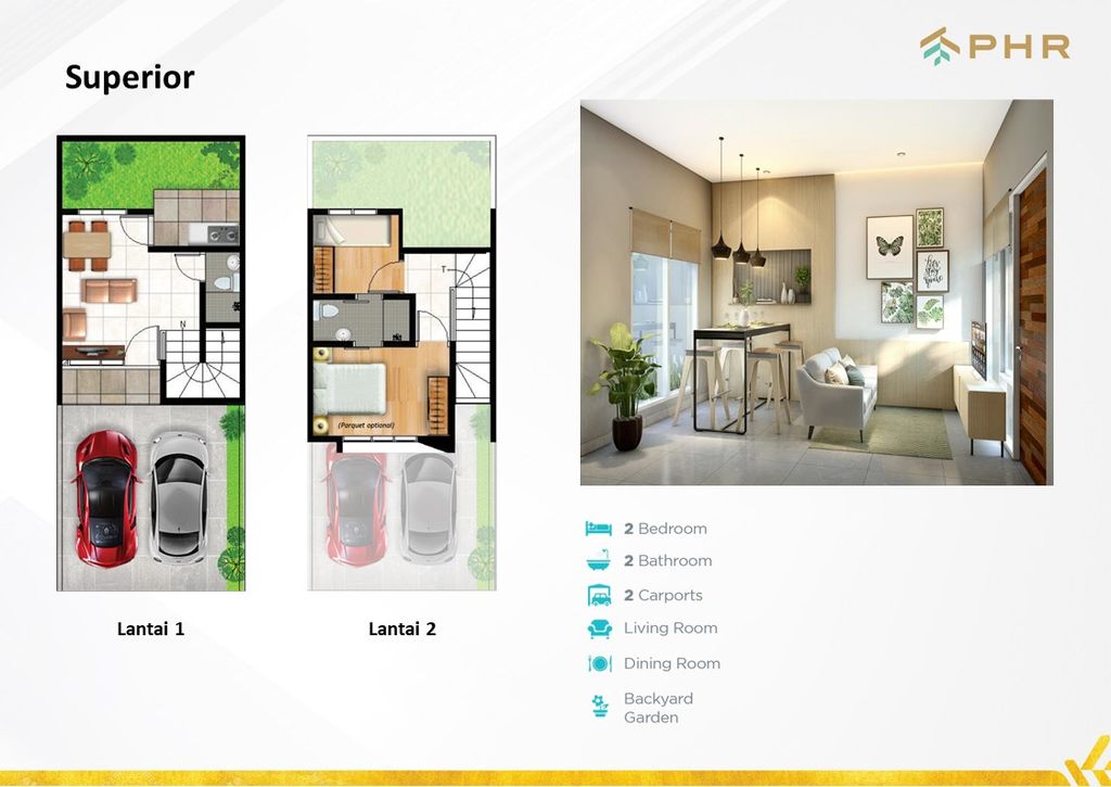 foto denah rumah tipe Vettore - L5 Superior perumahan Prima Harapan Regency