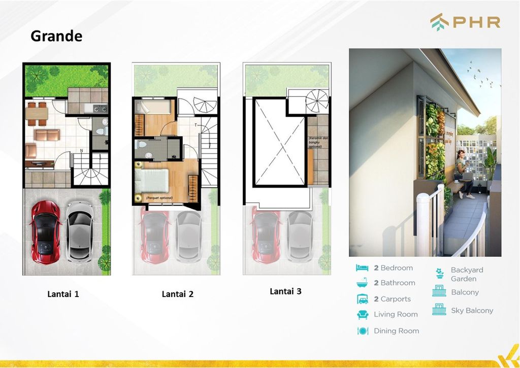foto denah rumah tipe Vettore - L5 Grande perumahan Prima Harapan Regency